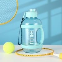 Pompotops 2400ml svijetlo plava veliki kapacitet fitness sportski boca za boce boce veličine plastika plastika, nepropusna popupna kapa, za teretanu, vanjsku radu