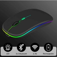 2.4GHz i Bluetooth miš, punjivi bežični miš za Realme GT Bluetooth bežični miš za laptop MAC računarski