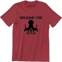 Otpustite hobotnicu Titan divovske monstrume za mušku majicu