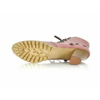 Harsuny Women hodanje modne cipele s potkrovljem ležerne oprezne prozračne prozračne kružne cipele za gležnjeve Pink 5.5
