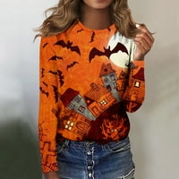 Ženska ležerna pulover za puloveru za dugih rukava na dugim rukavima