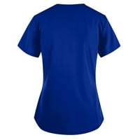 Sunhillsgrace majice za žene cvjetni print kratki rukav V-izrez V-izrez