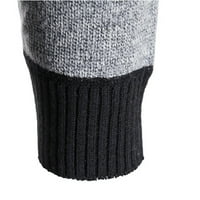 Muška zimska boja koja odgovara bluzi modni dugih rukava plus baršunasto džemper s kapuljačom topla