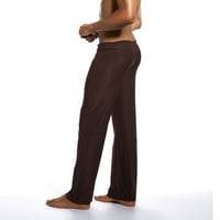 Uorcsa New Home Solid Color Fashion Outdoor duge muške hlače Kafa
