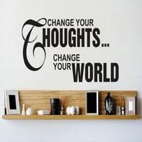Dizajn zida Promjena vaših misli Promijenite svoj svjetski životni citat 20x30
