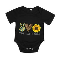 Koaiezne mammy i mi porodica podudarajuća odjeća mama mini slovo suncokret cvjetni tisak majica vrhovi