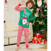 Usklađivanje porodične pidžame set prugasti božićne pidžame Spavaće odjeće tata mama dijete pjs