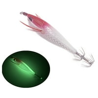 BOC 5G drveni škampi bait svjetlonozna realistična riba oštra kuka Vivid svijetla ribolov u boji Univerzalna kuka za lignje za klizanje umjetnosti
