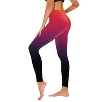 Ženske rastezanje joge gamaše fitness trčanje teretana Sportska dužina Aktivne hlače Ispisane gradijentne
