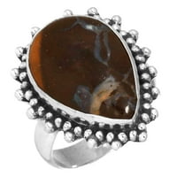 Boulder Opal ženski nakit Sterling srebrni prsten