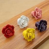 Keramička pločica vrata ruže oblika korozijska otpornost Elegantna vintage keramička ruža cvjetna gumba
