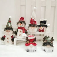 Božićni ukras snjegović lutka božićna lutka santa užarena lutka ukrasi