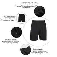 Muške klasične kratke hlače Comfy kratke hlače Ljetne sportske kratke hlače Brze suho trčanje FITNESS HLAČE CARRI BLACK XL