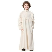 Simplmasygeni djeca vrhovi ljetne haljine plus veličine dječaka srednje muslimanske čiste modne haljine i dugi topcoats udobna bluza