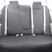 Caltrend Stražnji podijeljeni stražnji dio i čvrsti jastuk Fau kožne poklopce sjedala za - Toyota C-HR - TY555-08L svijetlo sivi umetnik i obloži