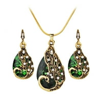 Kuluzego Ženska naušnica Peacock Jewel ukras ogrlice za uši nakit