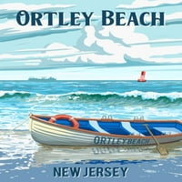 Ortley Beach, New Jersey, čamac za spašavanje na plaži