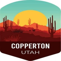 i R uvoz Copperton Utah Suvenir Vinil naljepnica za naljepnicu Kaktus Desert Design