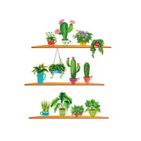 Početna Dekor Kaktus Početna Dnevna soba Zidna naljepnica Art Style Style Cactus Sticke
