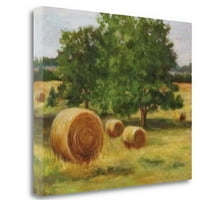 Bangletown likovne umjetnosti 'Bales of Hay' Print na platnu