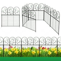 Dekorativna vrtna ograda na otvorenom 35,9 x39,8 metalna ograda od hrđe zaštićene za dvorište patio