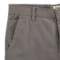 Glasine Muški povremeni rastezljivi ravni fit chino hlače, ugljen, 34
