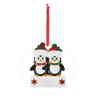 Miayilima Božićni ukrasi Božićni božićni umjetnički dekor Privjesak ručnik personalizirani penguin odmor ukras i visi