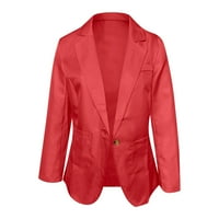 Kayannuo Wemens Open Front Blazer Jacket Clearence Jesen Ženska jakna Žena Ležerne modne čvrste boje, tanka jakna s dugim rukavima