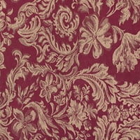 Ultimate Textile Damask Miranda Oval Stolcloth - Kućna trpezarija - Cvjetni list dvotonski jacquard