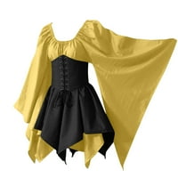 Dječje renesansne kostimo djevojke Renesanse Faire kostim žene flare rukave viktorijanske gotičke korzetne