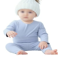 Leuncero novorođenčad osnovna kućna odjeća meko dugmad domaća odjeća toplo zbirsko zbrku