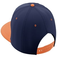 Daxton Classic Snapback Hat Custom A do Z Početna varijantna slova, mornarička narančasta šešir bijelo