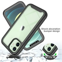 Samimore za iPhone mini futrolu, odbojni zadnje i TPU odbojnika Twoslojna struktura Prozirni poklopac
