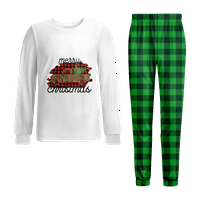 Usklađivanje PJS Plus Veličina Božić pidžama Organski pamučni božićni božićni praznični odmor Flannel