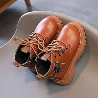 Jesenja zima Novi dječaci Djevojke Britanci Stil Single Boot Boys Dječji bočni patentni zatvarač Modne kratke cipele za trend