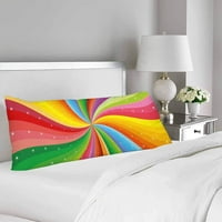 Rainbow Stripe zvijezde jastuk pokriva jastučnicu za jastučni jastuk za tijelo zaštitnik