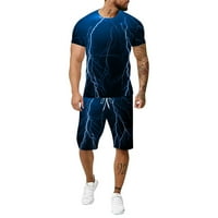 Muški odjeća Dvodijelna veličina 3D odijelo za trčanje na otvorenom Velika ljetna fitnes odijela odijela
