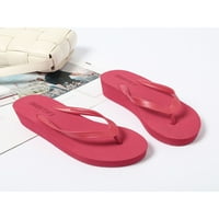 Bellella Dame Tings Sandal klizanje na flip-flops klin, ljetne sandale Lagane casual cipele na moru