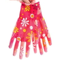 Par PVC Vrtne rukavice Čišćenje radnog vremena čišćenje Cvjetne radne rukavice Žene Househol F3J dvorištačke rukavice D3J7