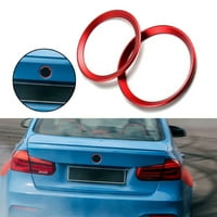 Crveni prednji stražnji logo Okolični prsten za BMW seriju i amblem
