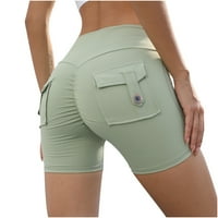 Atletski šetnji kratke hlače Žene Yoga biciklističke kratke hlače sa džepovima za preklop za žene teretne