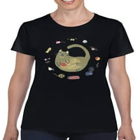Majica za spavanje maiko majica -june Erica dizajnira za ericu, ženski medij