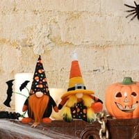 Halloween Gnomi plišani ukrasi Mekani udoban fotoaparat kamin ručno izrađen paukovni paučni partijski