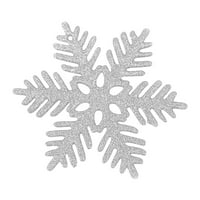 Verpretridure srebrni riže snježne pahulje božićne ukrase snježne pahulje božićna dekoracija Božićna dekoracija stabla program Privjesak