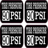 2 in 1in Tlak tlaka u gumi PSI naljepnice