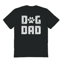 Pas tata Humor grafički crna muška pamučna majica