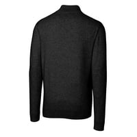 Muški rezač i buck Black Baltimore Ravens kaciga Lakemont Tri-Blend Quarter-Zip pulover džemper