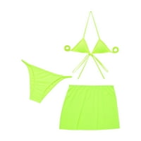 Ženski kupaći kostimi Tummy Control Plus Size Coleit CoverUp Fluorescentna boja, seksi, visoka elastična