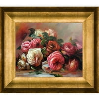 La Pastiche Pierre-Auguste Renoir 'Odbačen ruže ručno oslikana reprodukcija ulja