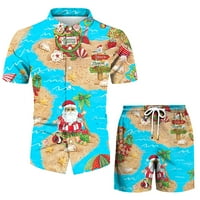 Hlače za muškarce traperice Havajska majica Havajska vrhunska odjeća za odmor Havajska odjeća za plažu